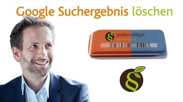 YouTube Video: Google Suchergebnis löschen - Anleitung vom Fachanwalt