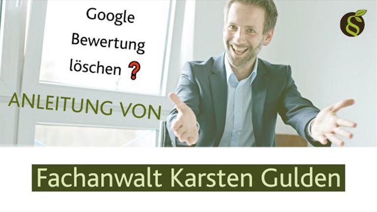 YouTube Video: Anleitung wie ich selbst eine Google Bewertung löschen kann❗